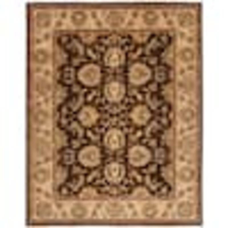 SAFAVIEH Heritage Brown/Ivory 10 ft. x 14 ft. Floral Border Area Rug HG912A-10