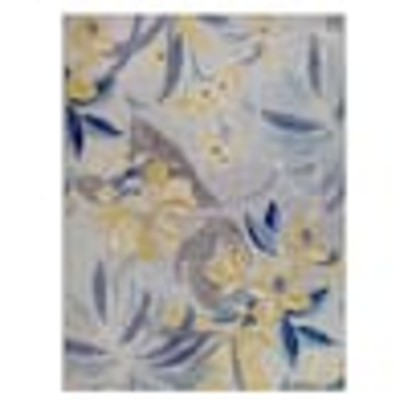 Leick Home Song Traditional Multi-Colored 4 ft. x 6 ft. Floral Polypropylene Indoor/Outdoor Area Rug 595256