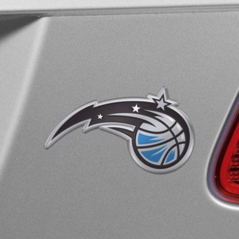 Orlando Magic Embossed Color Emblem NBA Exterior Auto Accessory – Aluminum Color SKU: 60437