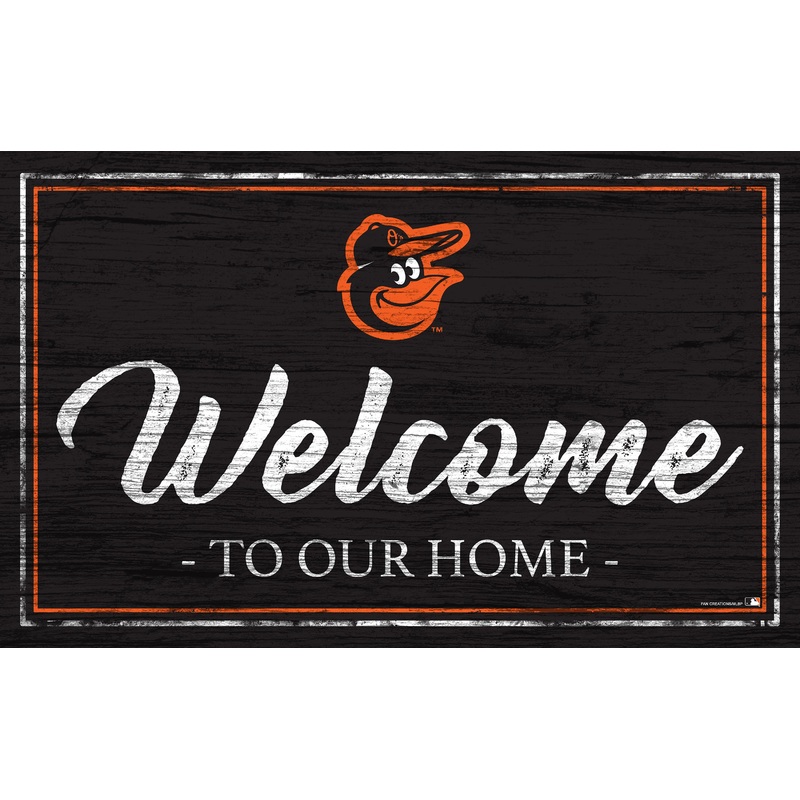 MLB0977-Welcome Team Color 11×19 (Khols Resize) / M0977-Baltimore Orioles