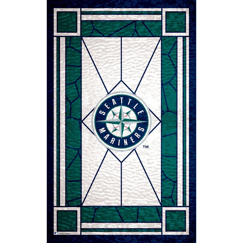 MLB1017-Stained Glass 11×19. / M1017-Seattle Mariners