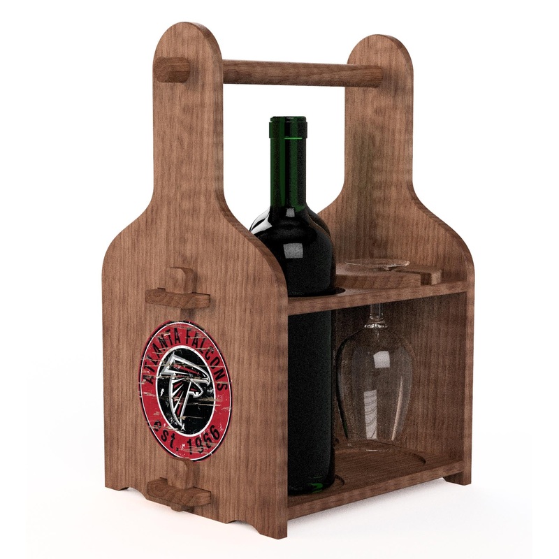NFL2120-Picnic Wine Holder / With Wine / N2120-Atlanta Falcons