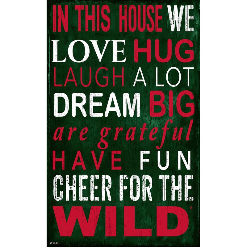 NHL / H0725-In this House 11×19 V / H0725-Minnesota Wild